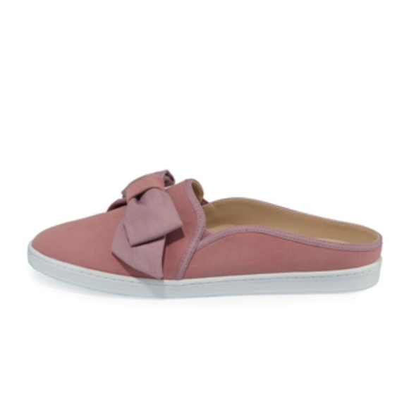 COURTENAY SUEDE BOW MULE SNEAKERS PINK SIZE 9 - Picture 2 of 4